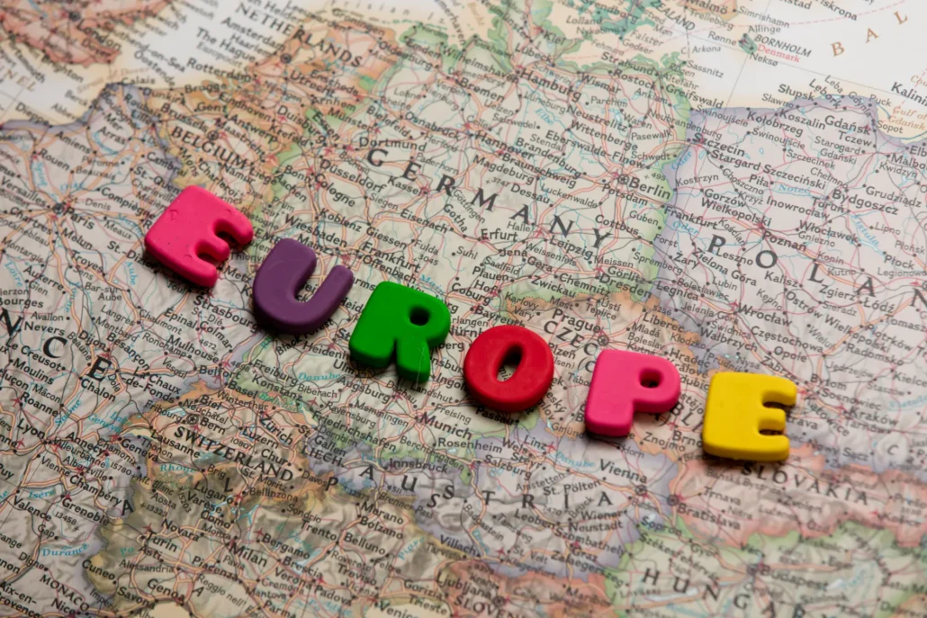 Where to Buy Poppers — European Store Guide 2 colorful letters forming europe political map