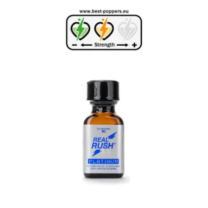 Real Rush Platinum Original Poppers - 24ml - Isoamyl Nitrite product image