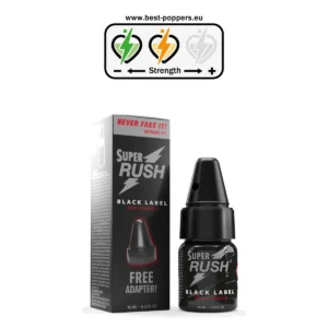 Homepage - Work 6 Super Rush Black Label Poppers - 10ml - Isoamyl Nitrite product image